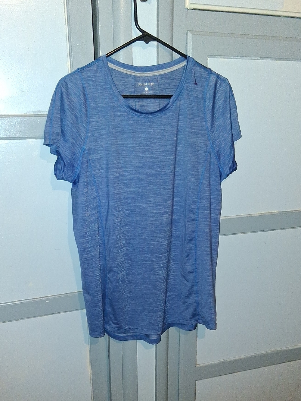 Light Blue Women's Short Sleeve Crew Neck Tee